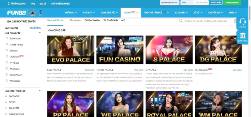 Đôi nét độc đáo của cược casino tại Fun88 thu hút đông đảo anh em